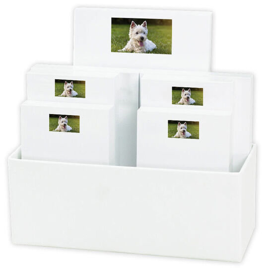 Your Photo Notepad Set with White Holder